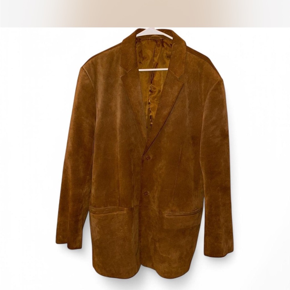 Men's Brown Suede Blazer